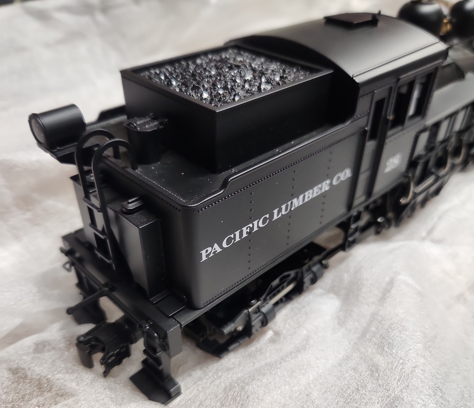 K-line K3499-0028CC Pacific Lumber Shay Locomotive #28 W/ TMCC LN/Box