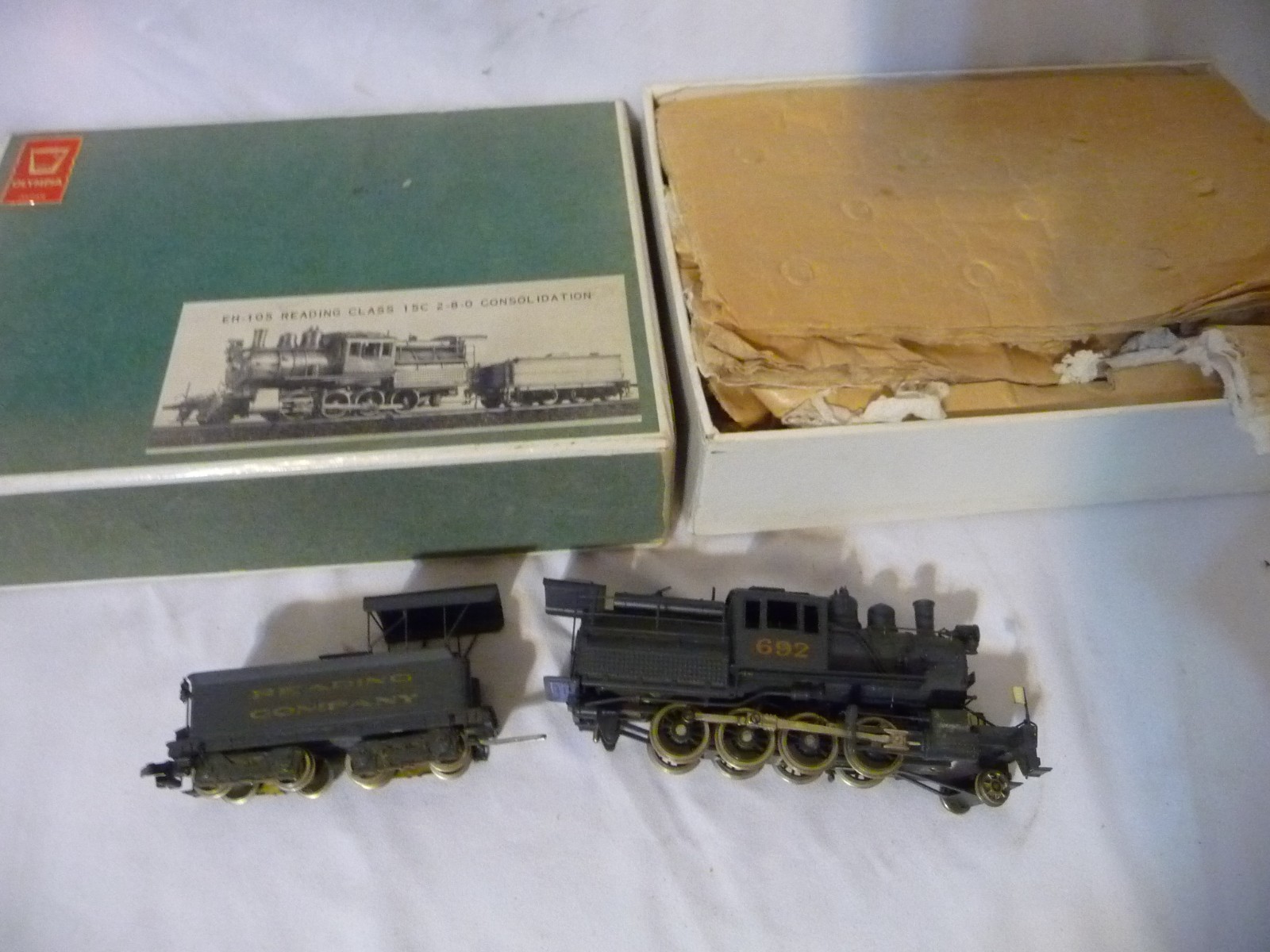 VTG 1961 GEM MODELS OLYMPIA EH-105 Reading Class 15C 2-8-0 Consolidated w/ Box
