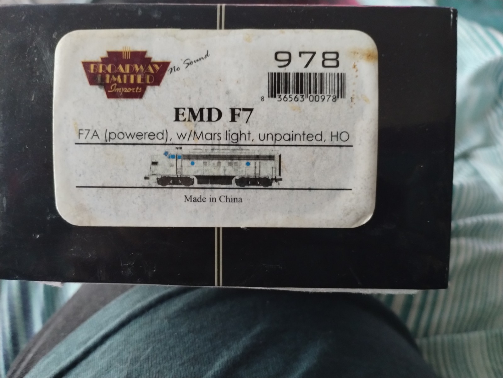 Broadway Limited Imports EMD F7A HO DC Diesel Locomotive Mars Light Unpainted
