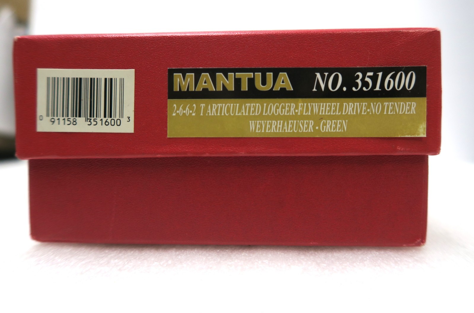 MANTUA HO 351600 2-6-6-2 T Artic Logger Loco Weyerhaeuser Green NEW Boxed NICE