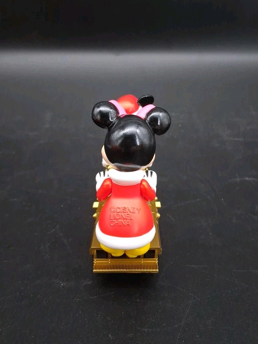 (B) Lionel 6-18433 Mickey Minnie Mouse Disney Christmas Handcar O Gauge
