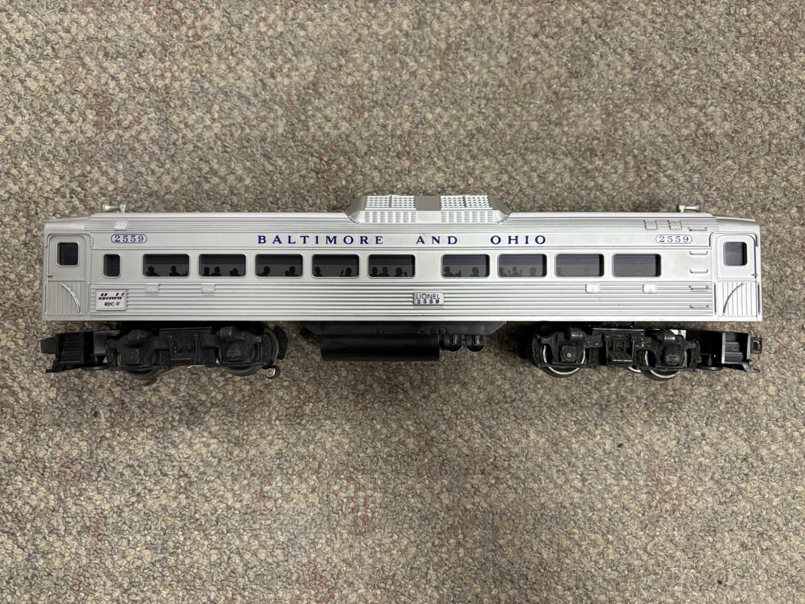 + Lionel Postwar O Gauge B&O Baltimore & Ohio 2559 RDC Dummy Budd Car w/ Box