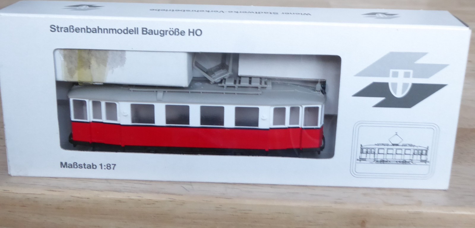 Halling H0 Vienna Tram Type M Railcar Dummy No Motor, Tramway