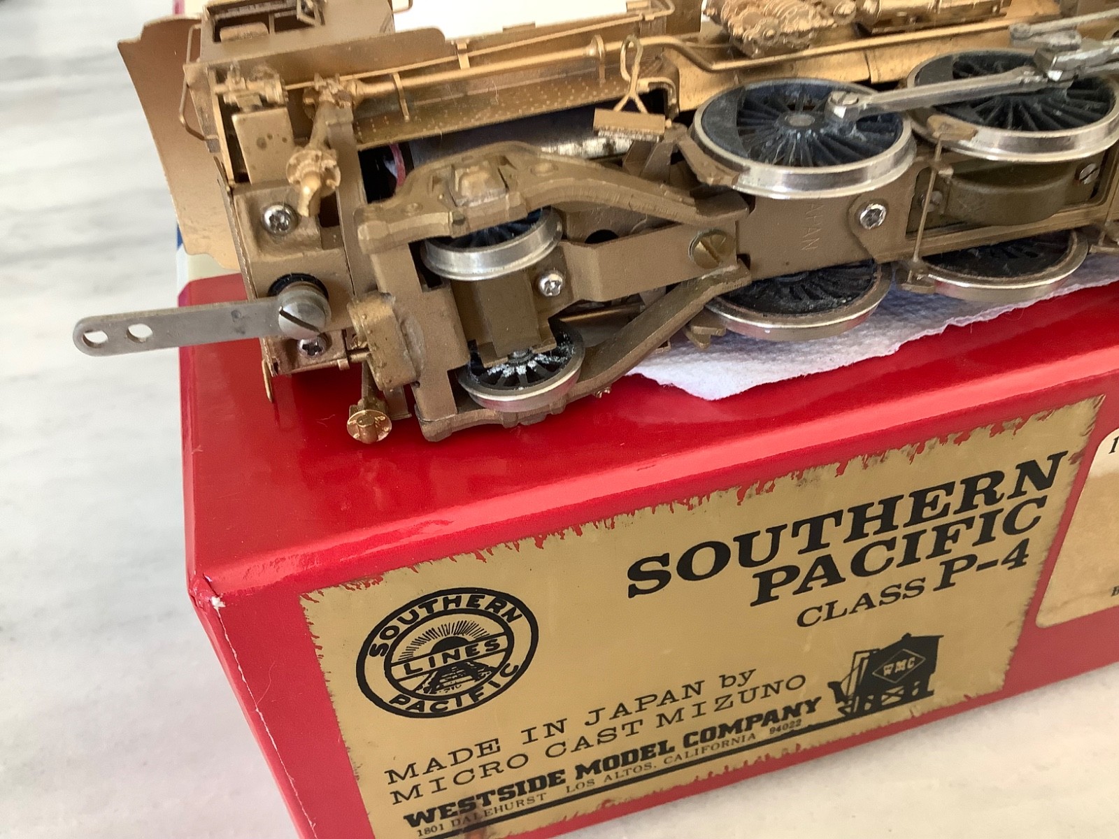Westside Model Co. HO Brass 4-6-2 Class P-4 Southern Pacific, S. SOHO & Co. Rare