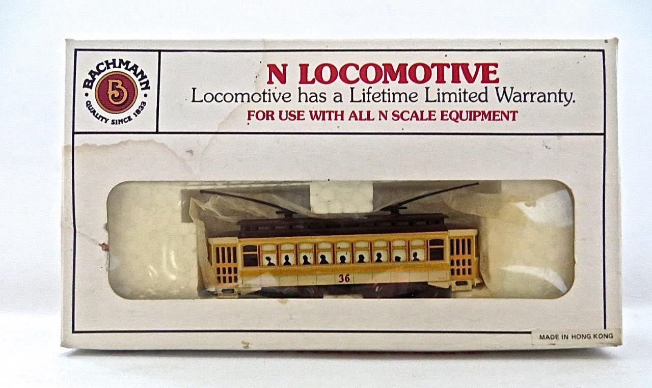 BACHMANN #61090 N Gauge Main Street Brill Electric Trolley Car #36 New Old Stock