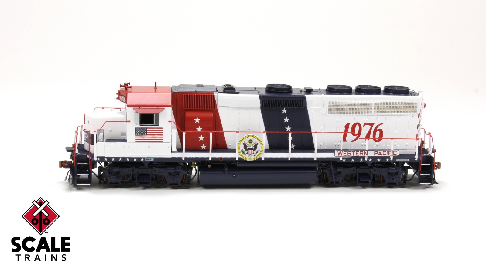 Scaletrains HO Bicentennial WP Western Pacific GP40 #1976 DCC & LokSound NEW