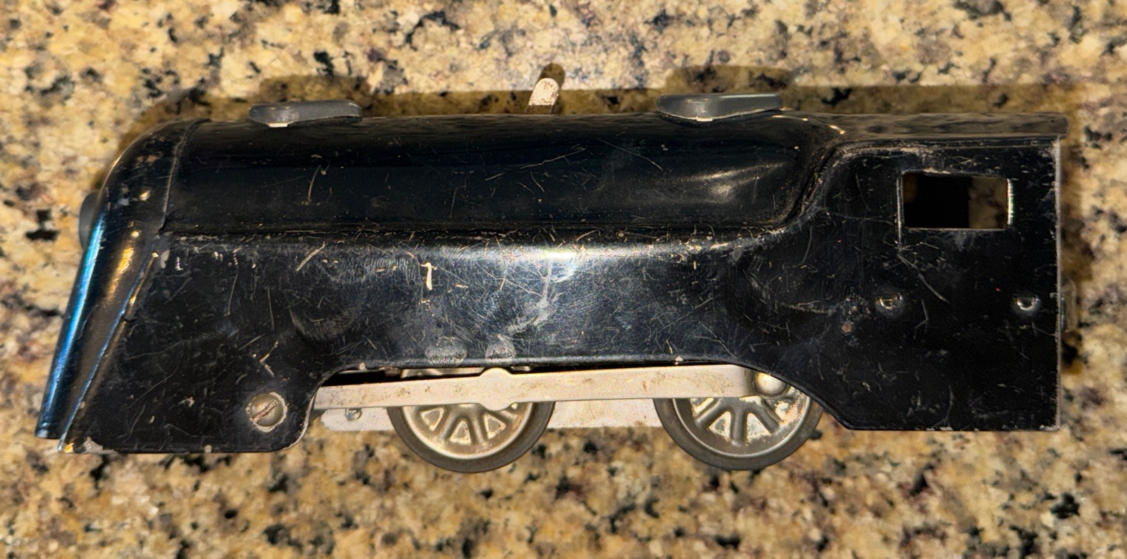 Vintage Marx Wind Up Train W/ Brake – Metal Locomotive Engine – Heavy – No Key