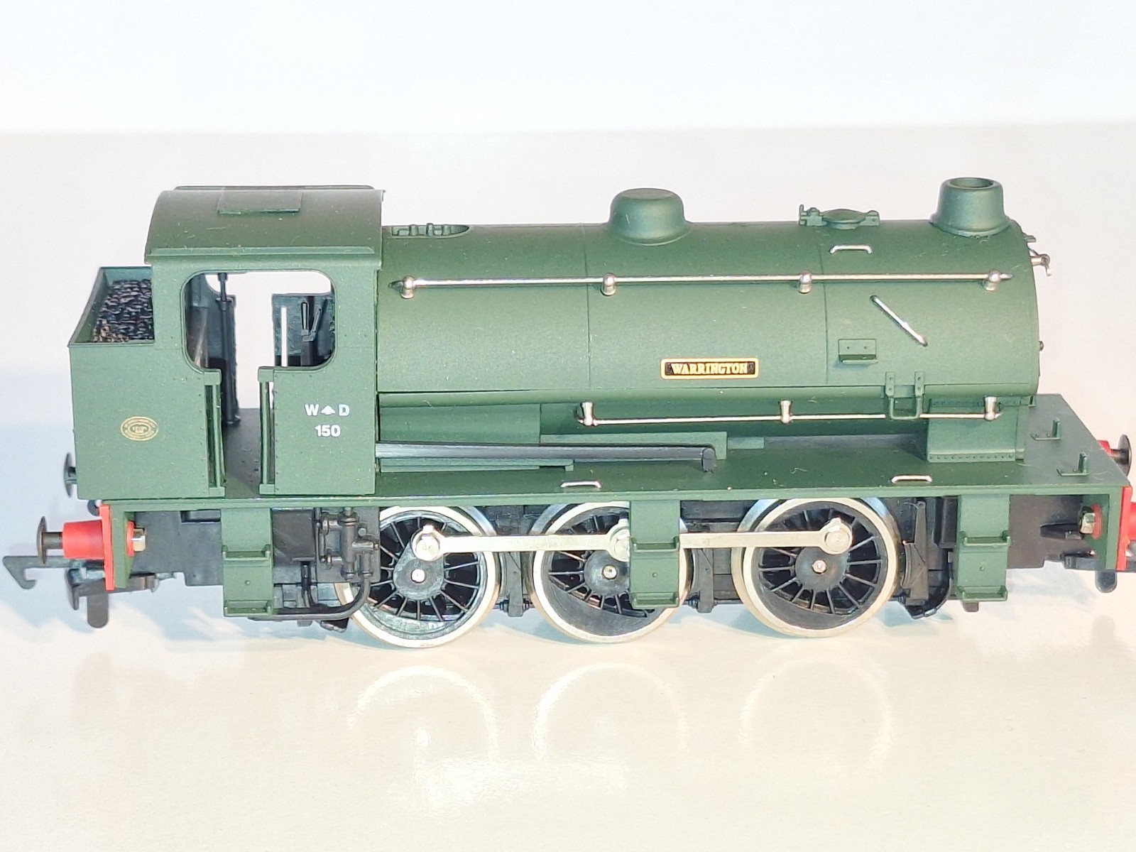 Dapol D7 WD Tank Loco Warrington. New Old Stock. Mint Cond. 2 Rail DC Boxed. OO