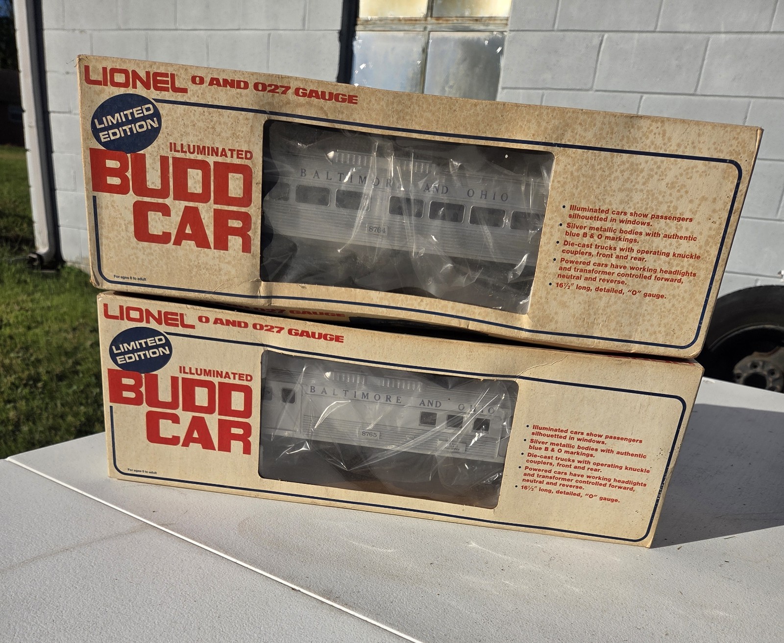 Lionel 6-8764 & 6-8765 Budd RDC4 Powered Passenger Car & Dummy Baggage Vintage