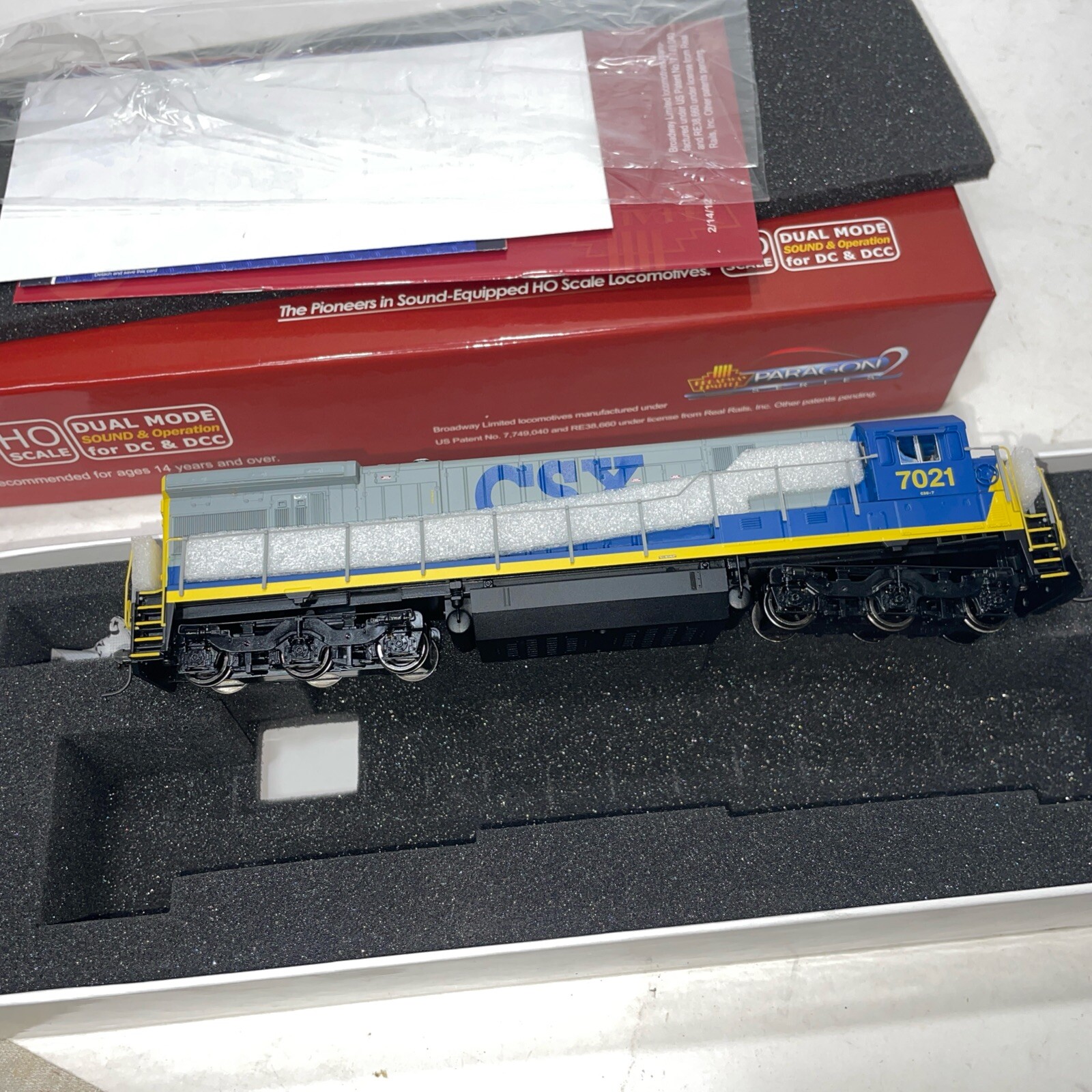 Paragon2 Broadway Limited HO #7021 CSX #2447 GE C30-7 W/ DC DCC Sound Locomotive