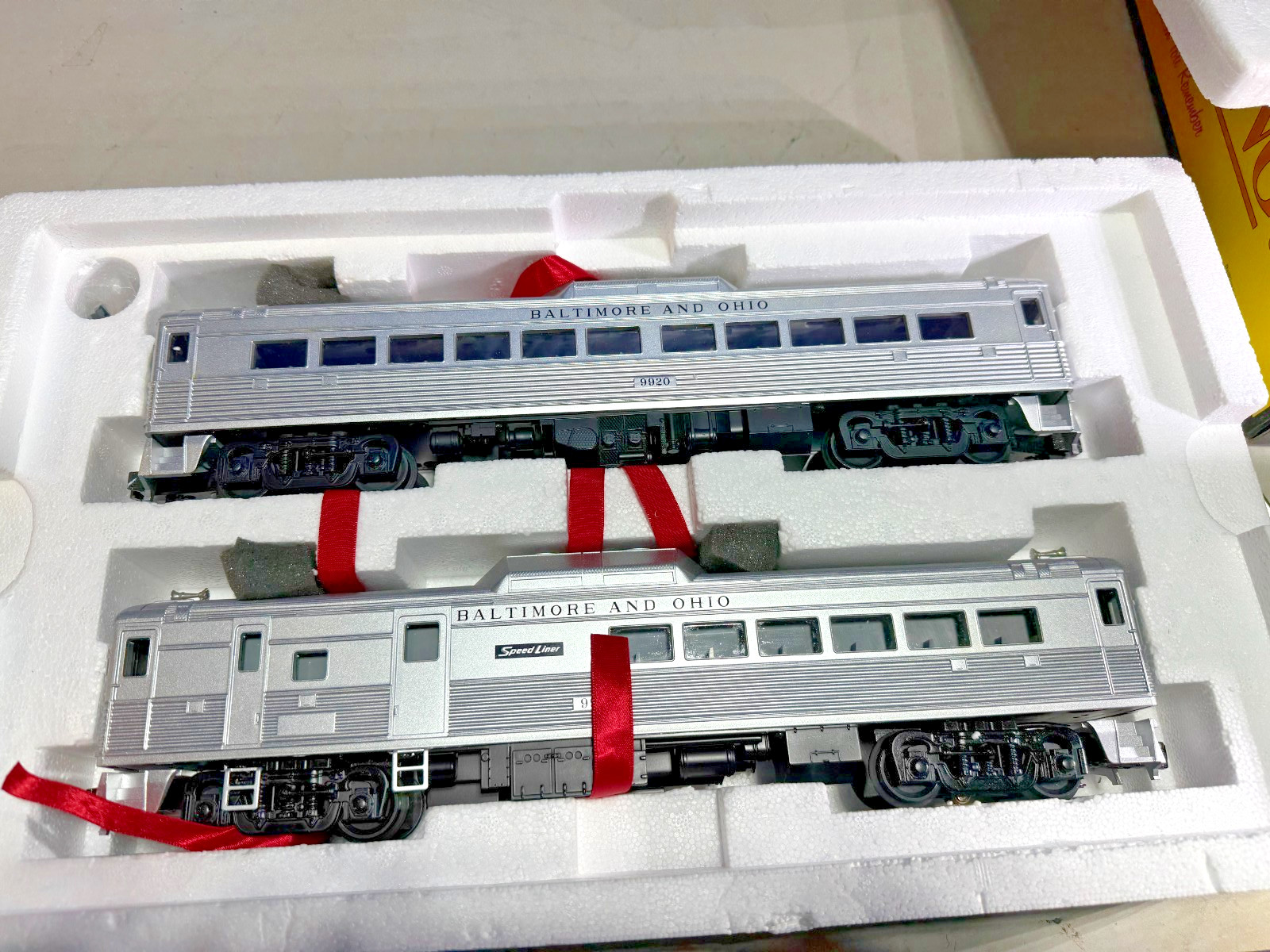 MTH RailKing Baltimore & Ohio RDC Budd Car set, 30-2144-1, W/Proto sound