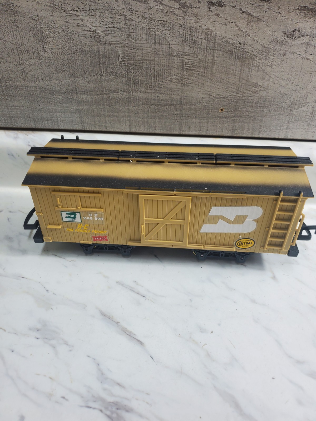 New Bright Gold Rush Express Train Box Car 1996 #186