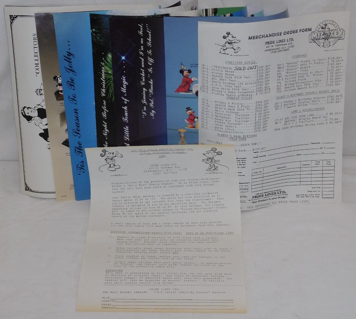 Pride Lines 1111 Mickey & Minnie Mouse Handcar Valley Forge TCA Runs Disney O