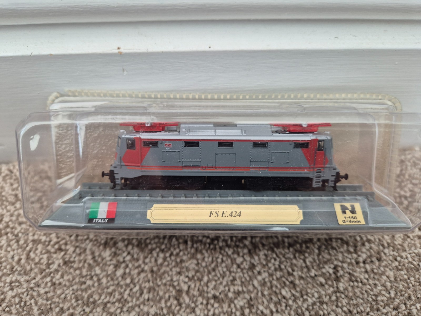 DEL PRADO N GUAGE 1/160 FS E.424 ITALY LOCO LOCOMOTIVE TRAIN MODEL