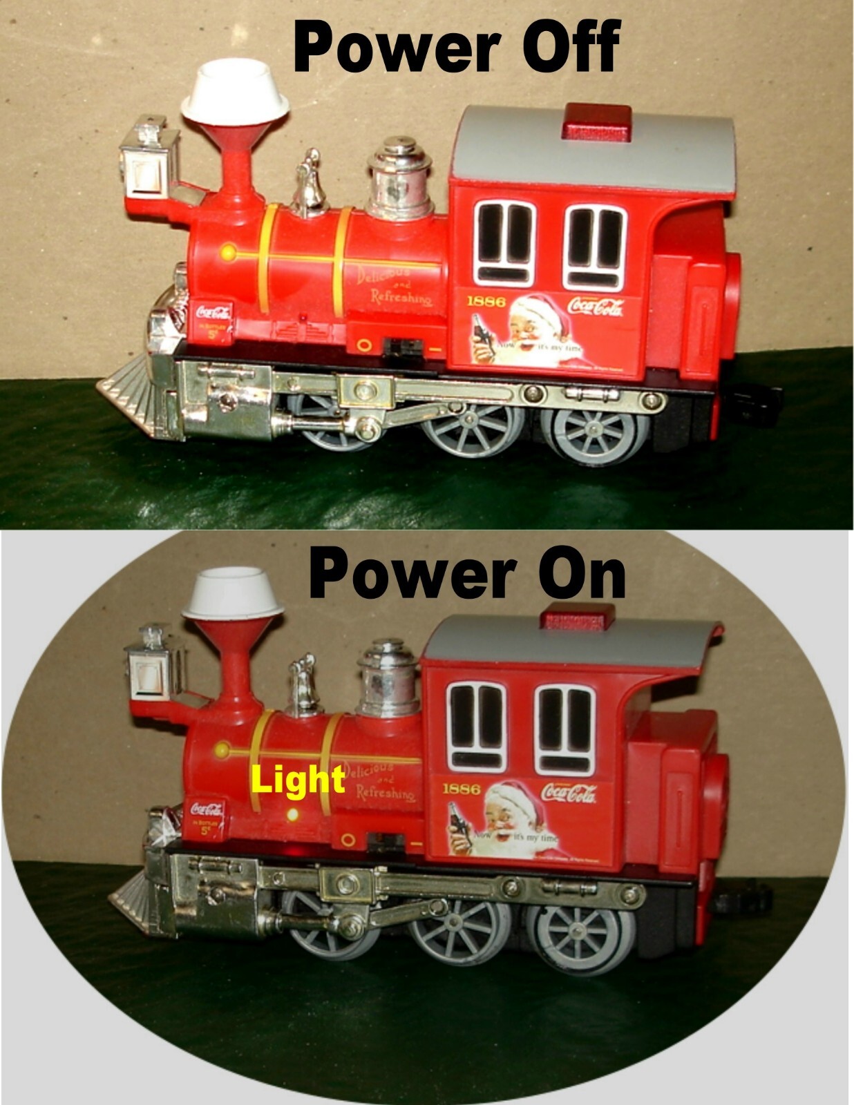 K-LINE (GOLDLOK) – COCA-COLA SANTA TRAIN – O-27 REMOTE CONTROL TRAIN
