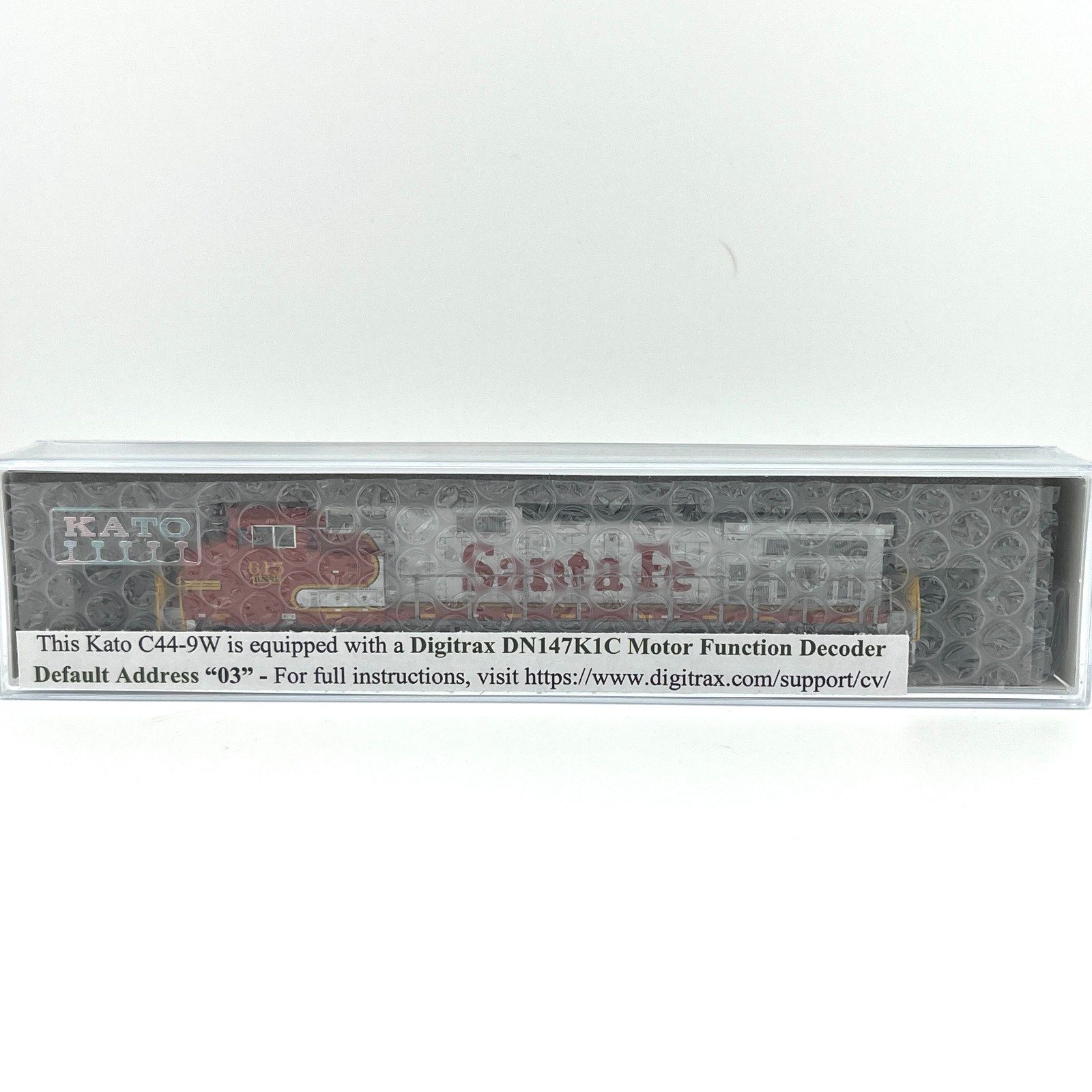 Kato N Scale 176-3515-DCC BNSF Warbonnet C44-9W Locomotive 615 with Digitrax DCC