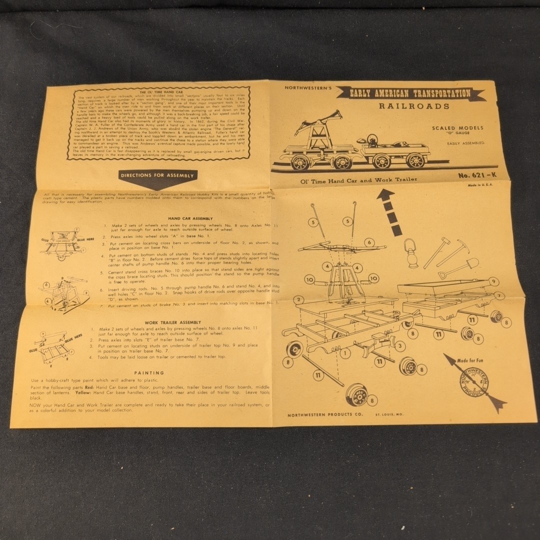 Northwestern Railroad Hobby Kit 623-K + 621-K assembled cabbage stack O gauge