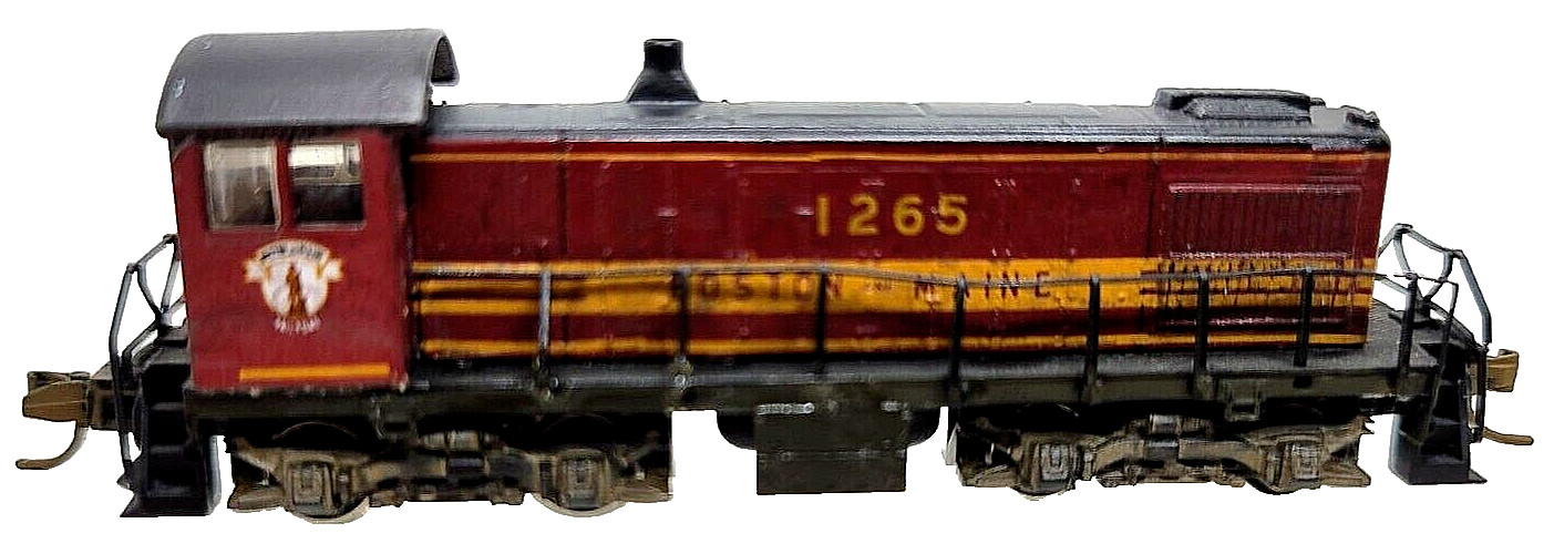 N 9mm Arnold 5024 Alco S-2 Diesel loco Boston & Maine #1265 (Tested) knuc cplrs