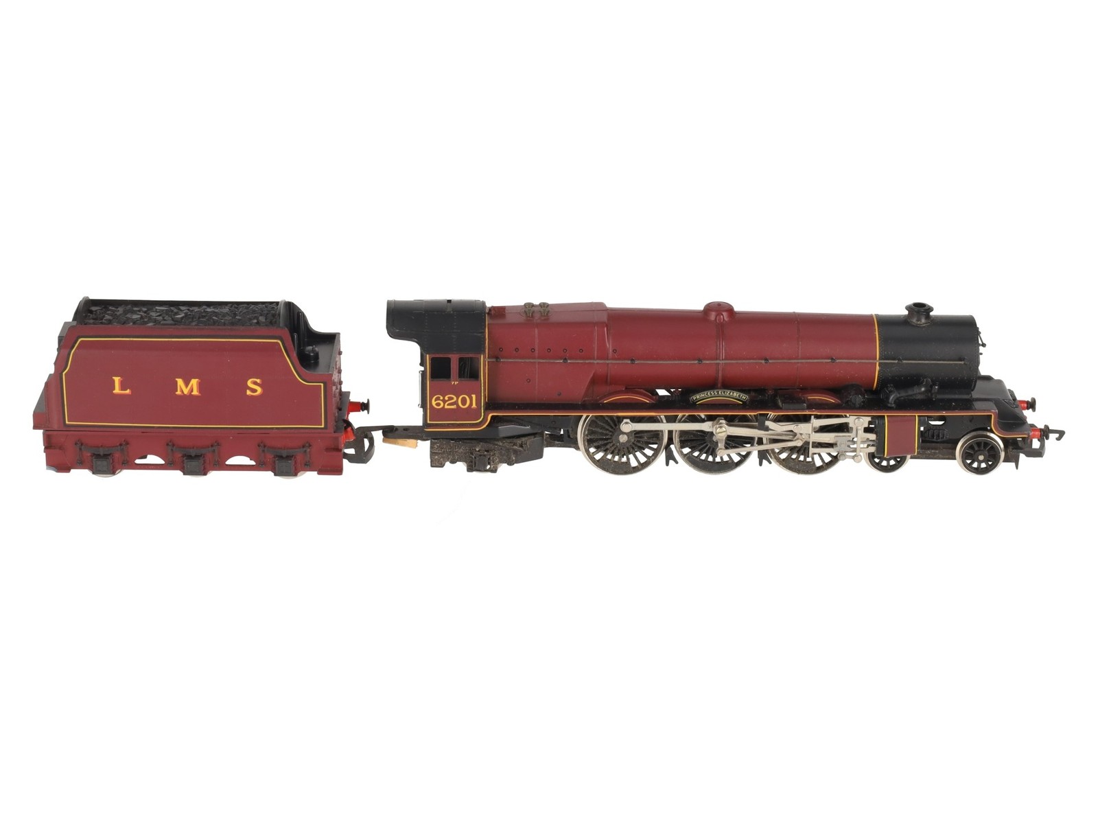 Hornby R832 OO LMS Princess Elizabeth Steam Locomotive & Tender #6201 – DC EX