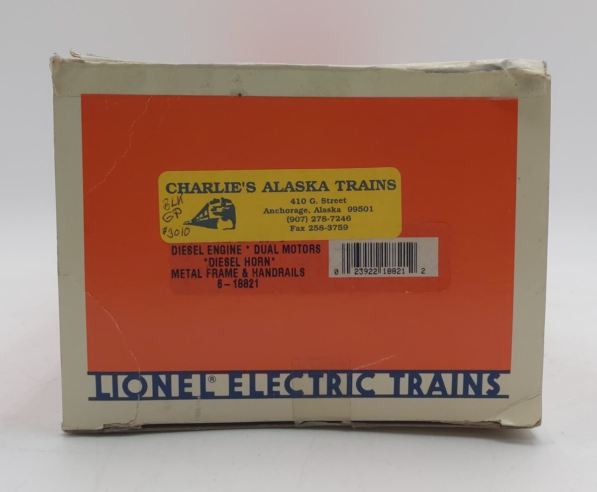 Lionel 6-18821 O Gauge Alaska GP-38-2 Diesel Locomotive #3010 – Custom Painted