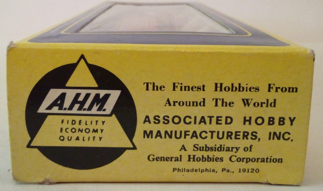 AHM HO SCALE 2-4-0 BOWKER KCSTL&C STEAM ENGINE COAL CAR W/BOX UNTESTED