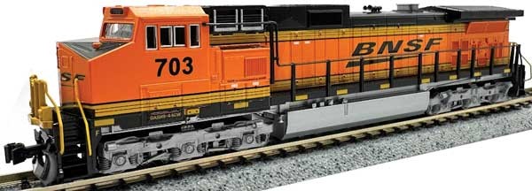 Kato 1763518DCC N Scale GE C44-9W – DCC — BNSF Railway #796 (orange, black, yel