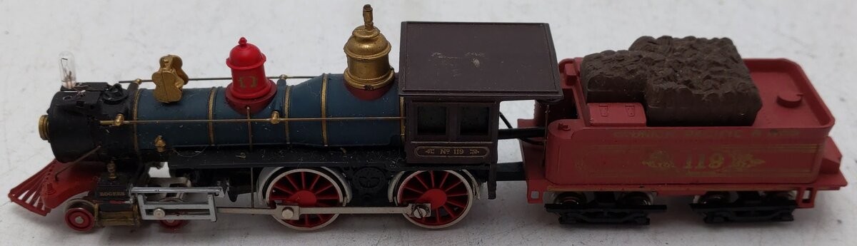 Bachmann 51001 HO Union Pacific 4-4-0 American Steam Locomotive & Tender #119