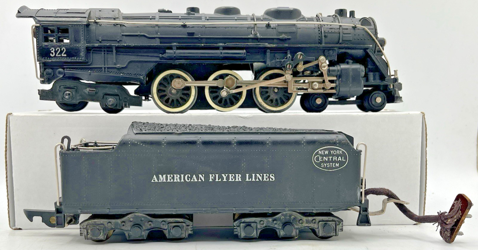 American Flyer S Gauge 322 4-6-4 Hudson Loco/Tender in E/E+ Condition 1948/1949