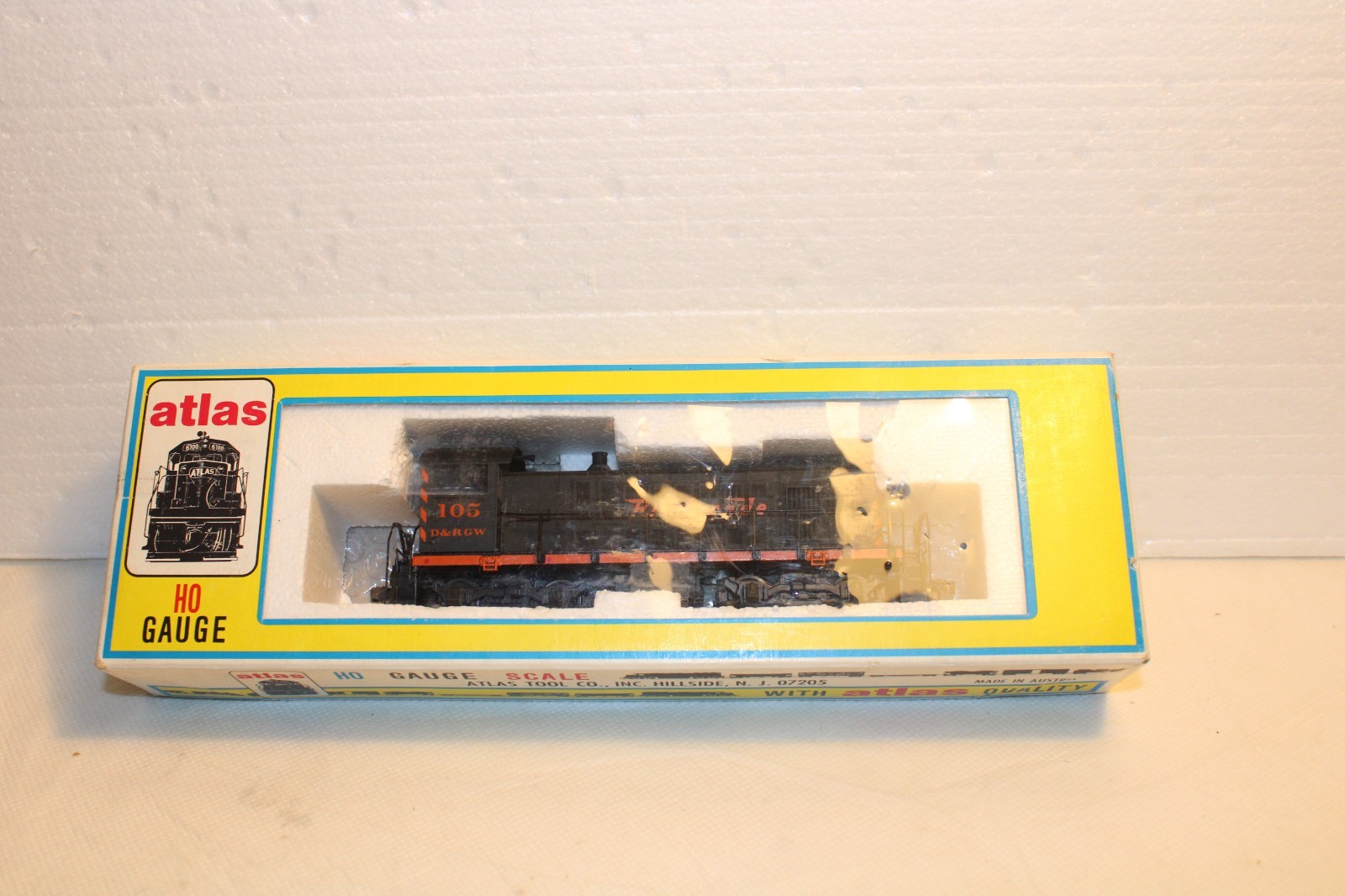 VINTAGE ATLAS {AUSTRIA} HO RIO GRANDE ALCO S-2 DIESEL SWITCHER READ DETAILS