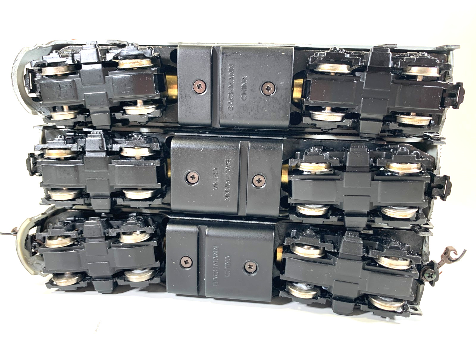 HO Bachmann Plus 11238,11239, 11241 Erie Lackawanna F7ABA set, DC only
