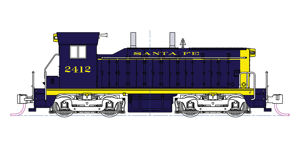 Kato 1764376 N Scale AT&SF EMD NW2 Switcher #2414 (DC)