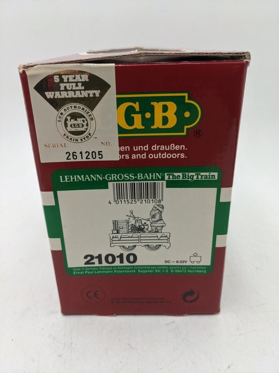 LGB 21010 G Scale Santa Claus Operating Hand Car EX/Box