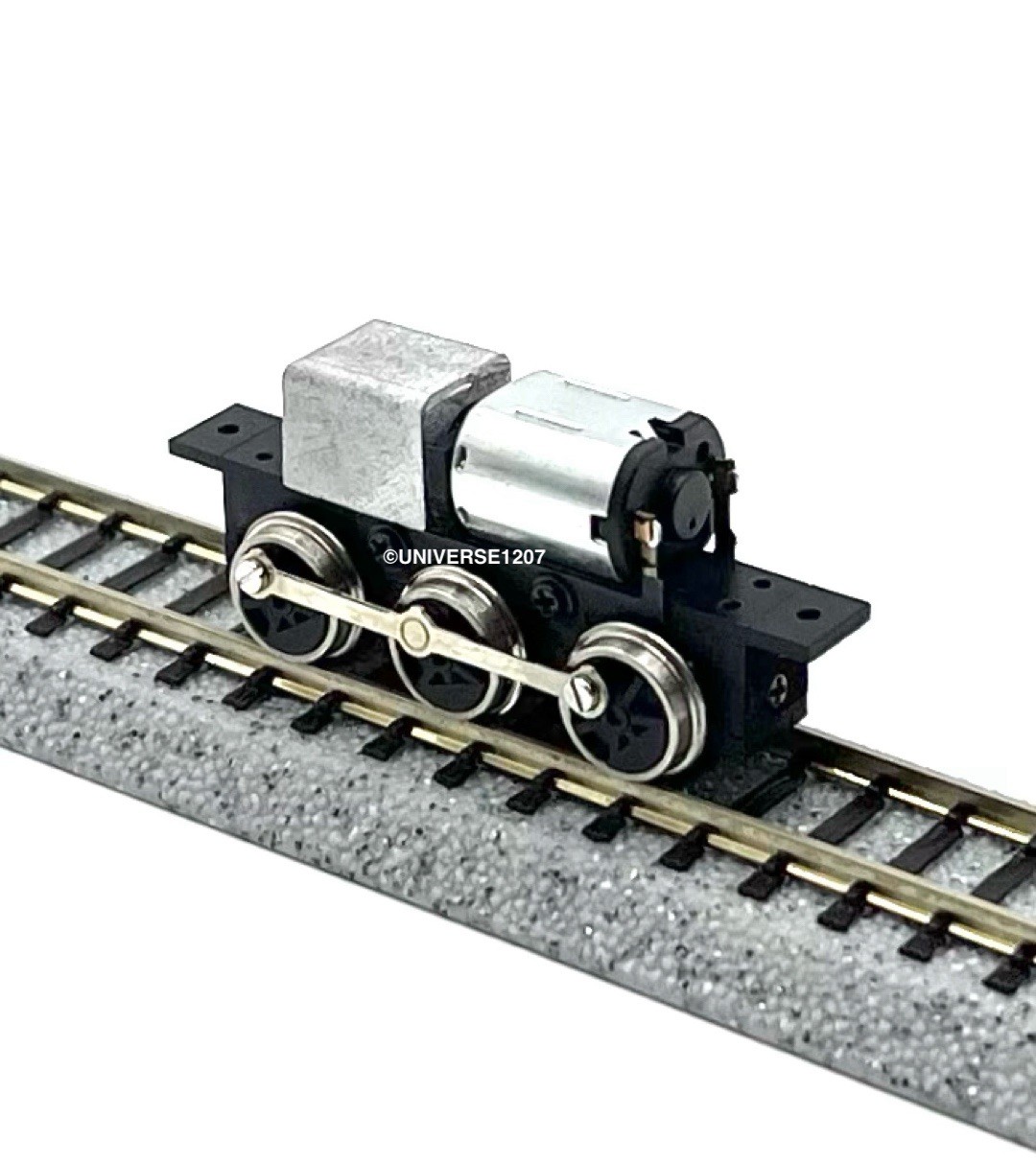 N/HOn30/HOe/009 Gauge 0-6-0 Rod-Driven Locomotive Power Drive Chassis 23mm/8mm