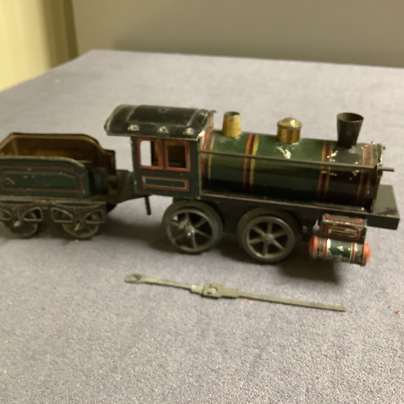 Vintage Karl Bub Clockwork Locomotive And Tender O Gauge Used Tested