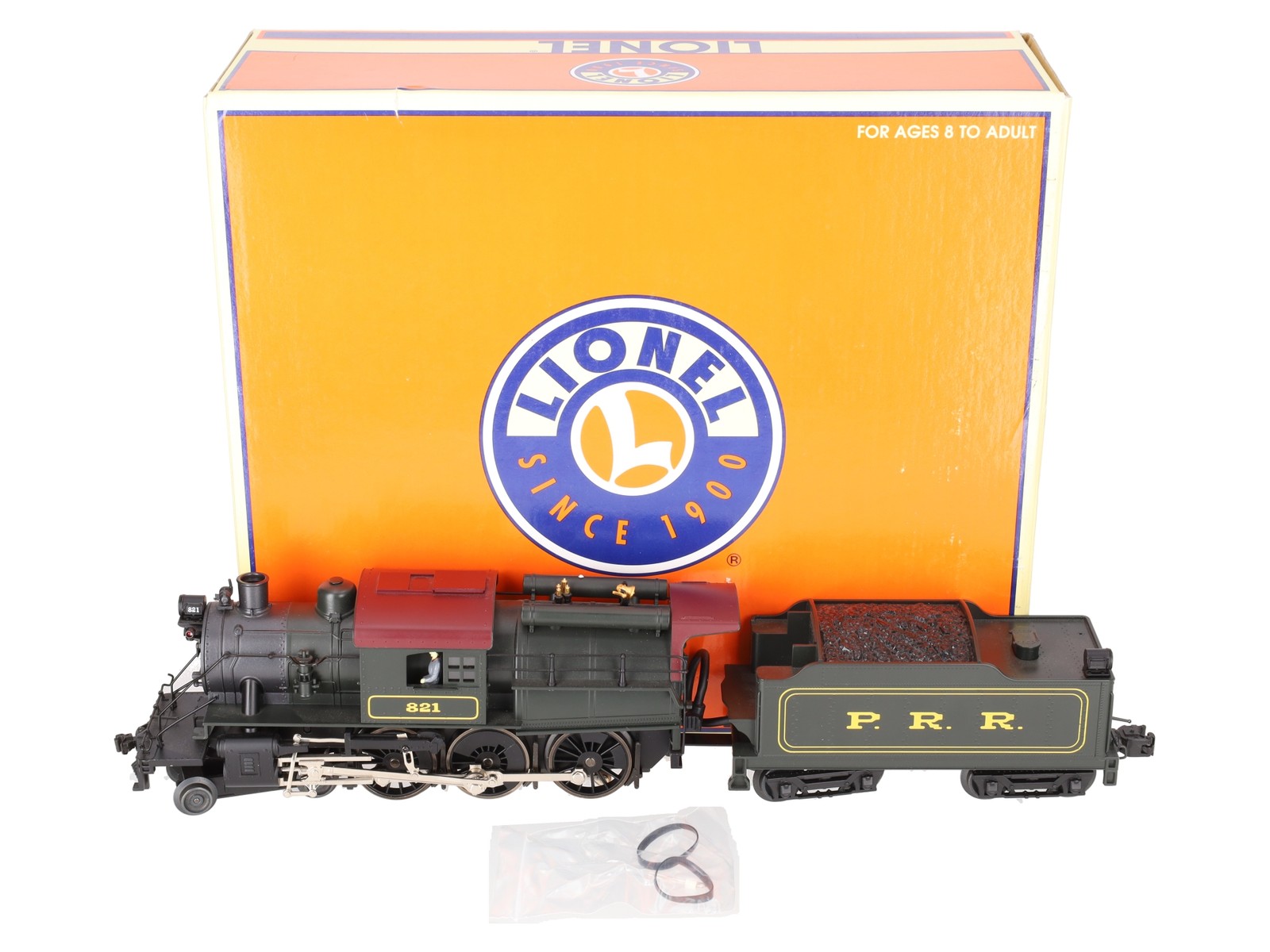 Lionel 6-18091 O PRR Camelback 4-6-0 Steam Locomotive & Tender #821 EX/Box