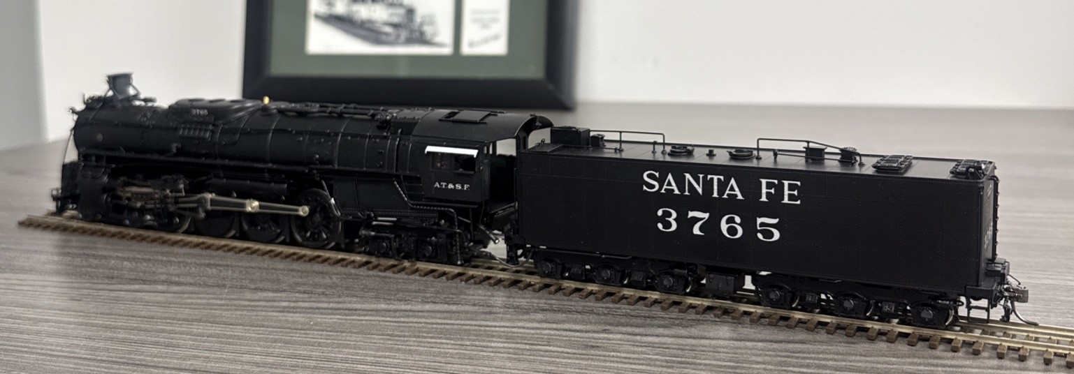 Hallmark Models, Inc. HO Scale Brass Class Original 4-8-4 Santa Fe #3765 – LNIB!