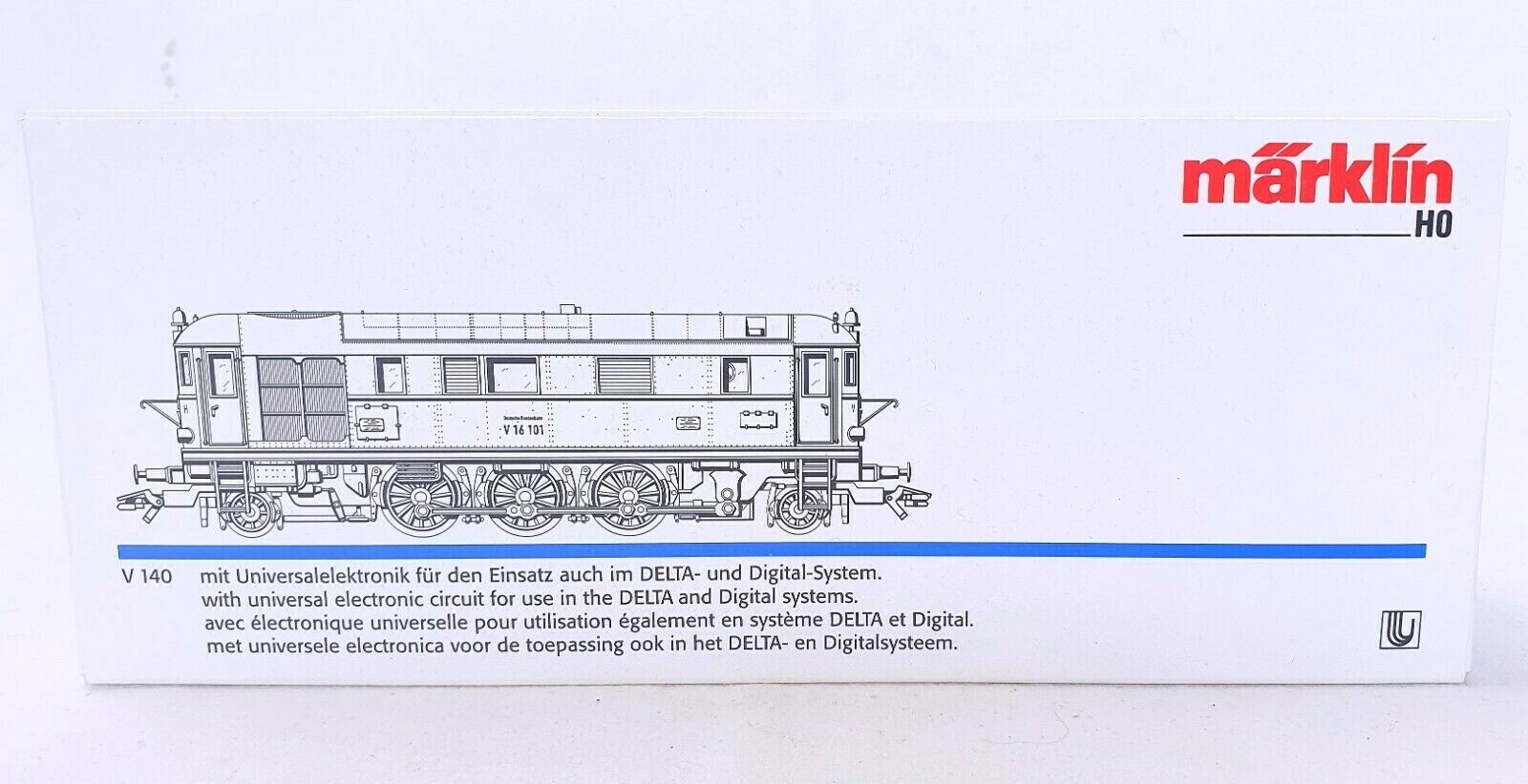 Marklin HO 1:87 AC Deutsche Bundesbahn DB V-140 “Press” DIESEL LOCOMOTIVE MIB`10