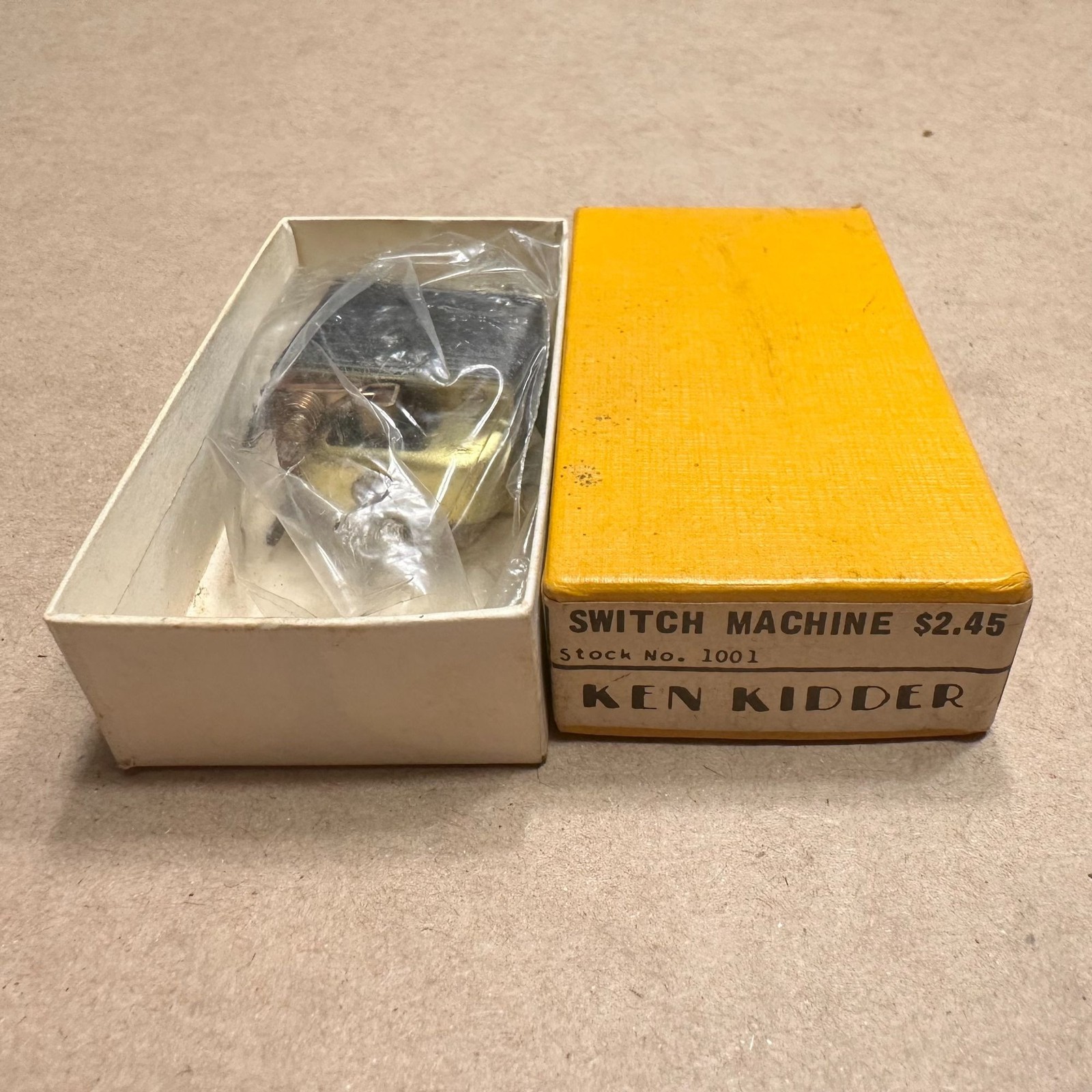 Ken Kidder Switch Machine Stock No. 1001 New In Box Vintage Model Train Accessor