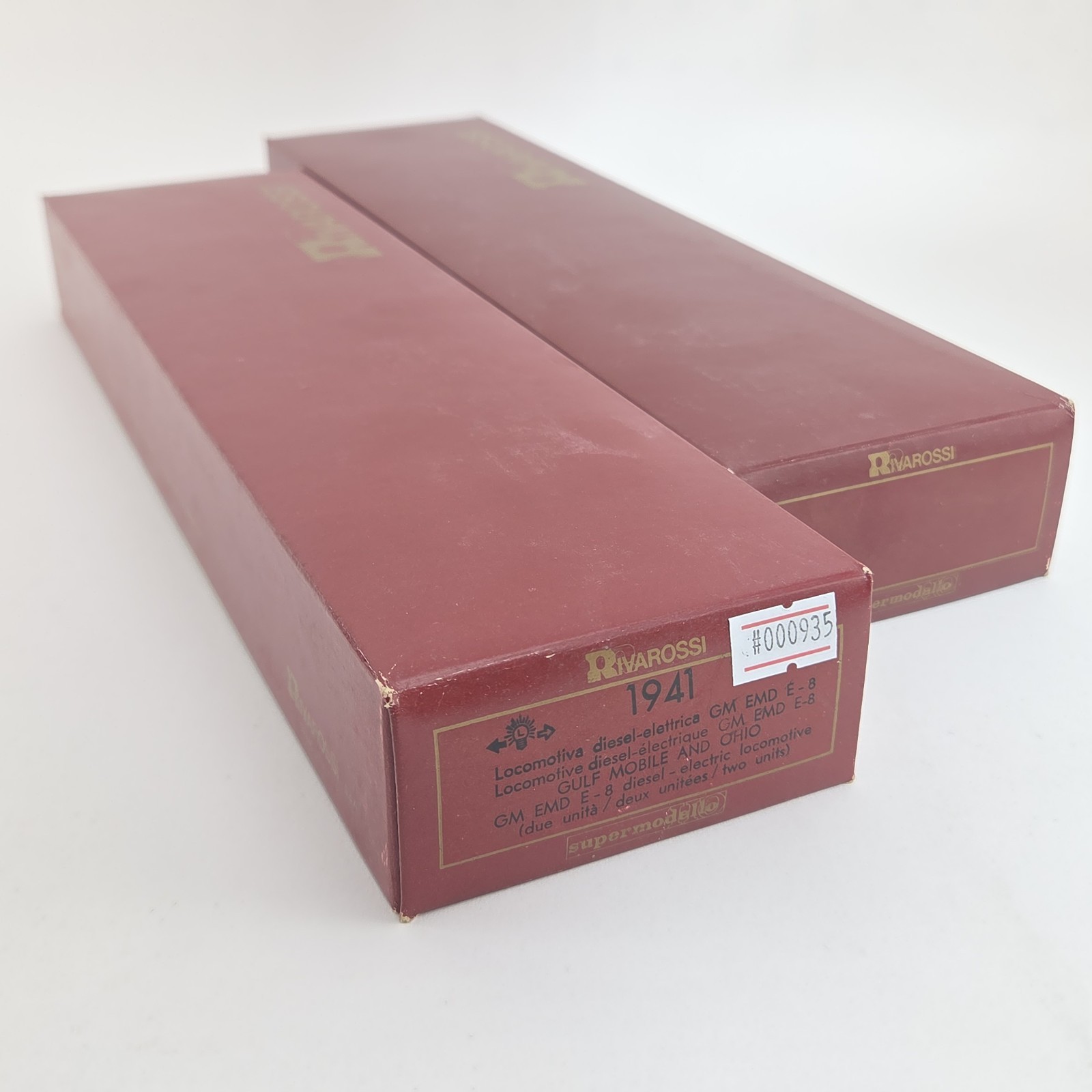 Rivarossi HO Scale Gulf Mobile and Ohio GM&O #100 EMD E8 E9 A-A 2 unit set