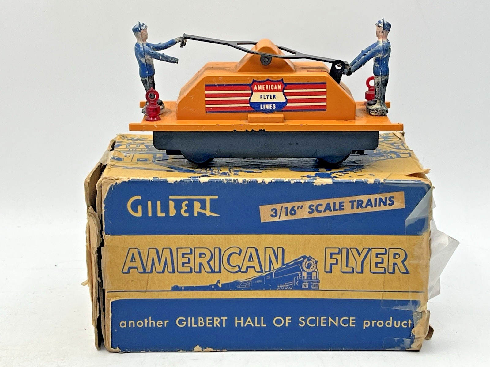 Gilbert American Flyer S Gauge 740 Handcar With Original Box – Runs