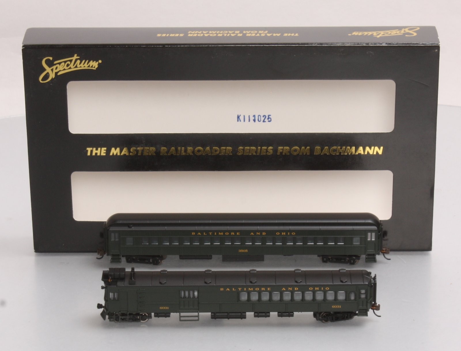 Bachmann 81466 N Baltimore and Ohio EMC Electric Doodlebug & Trailer Coach (DCC)