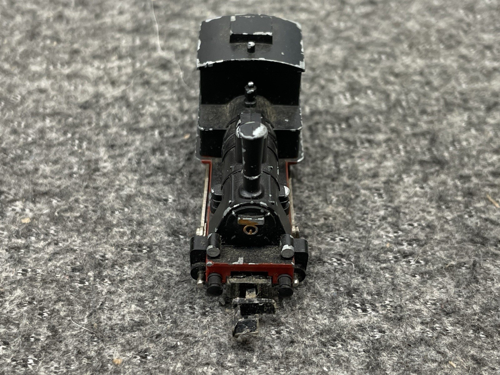 MINI TRIX N SCALE 0-6-0 HIGH STACK STEAM SWITCHER,L/N NO BOX – DUSTY