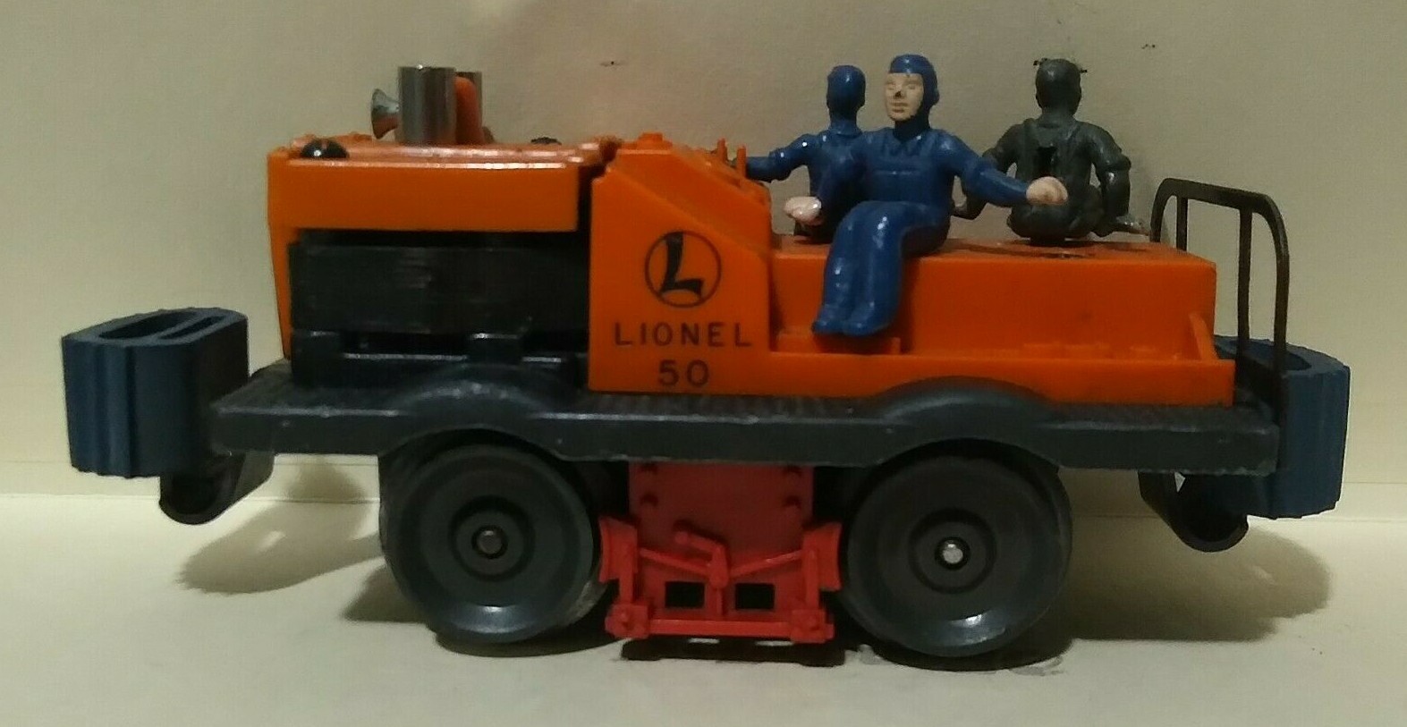 Vintage Lionel 50 Gang Car (3 Men) Postwar Metal US Seller 20 Years