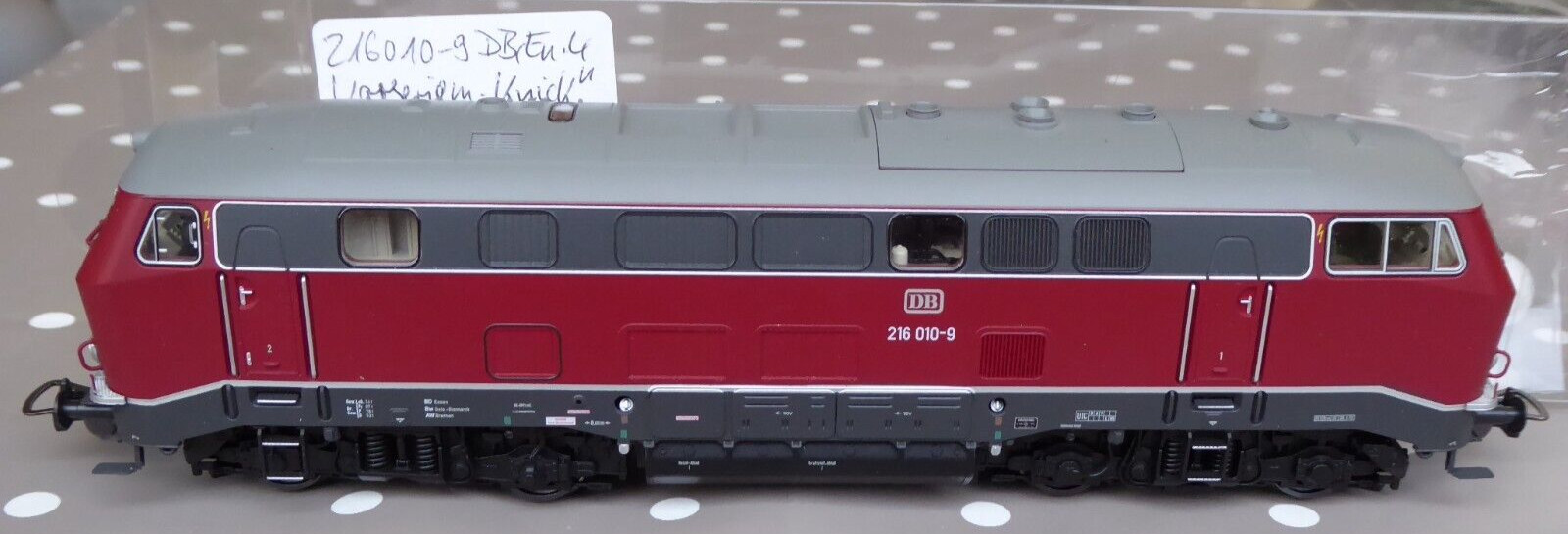 Piko 52402 H0 DCC Sound Diesel Br 216 010-9 Vorserie DB Epoch 4 Very Good