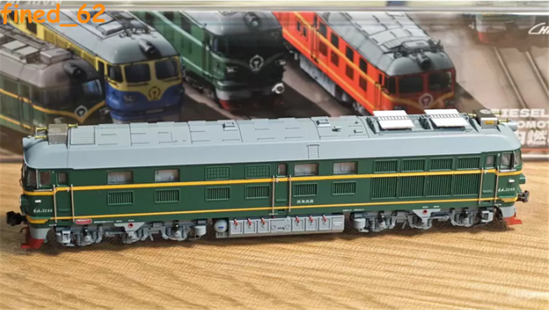 Changming N Scale 1:160 DF4B-3249 Diesel Locomotive Train Armed Police Painted