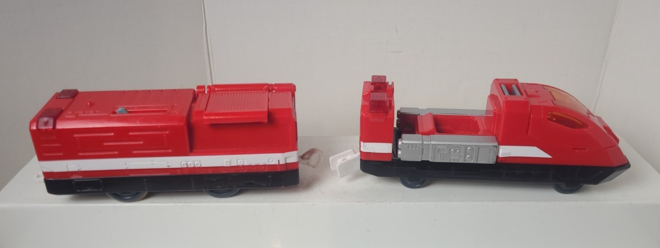 TOMY PLARAIL Big Hyper City Train Motorized FIRE CAR and PILOT CAR Parts