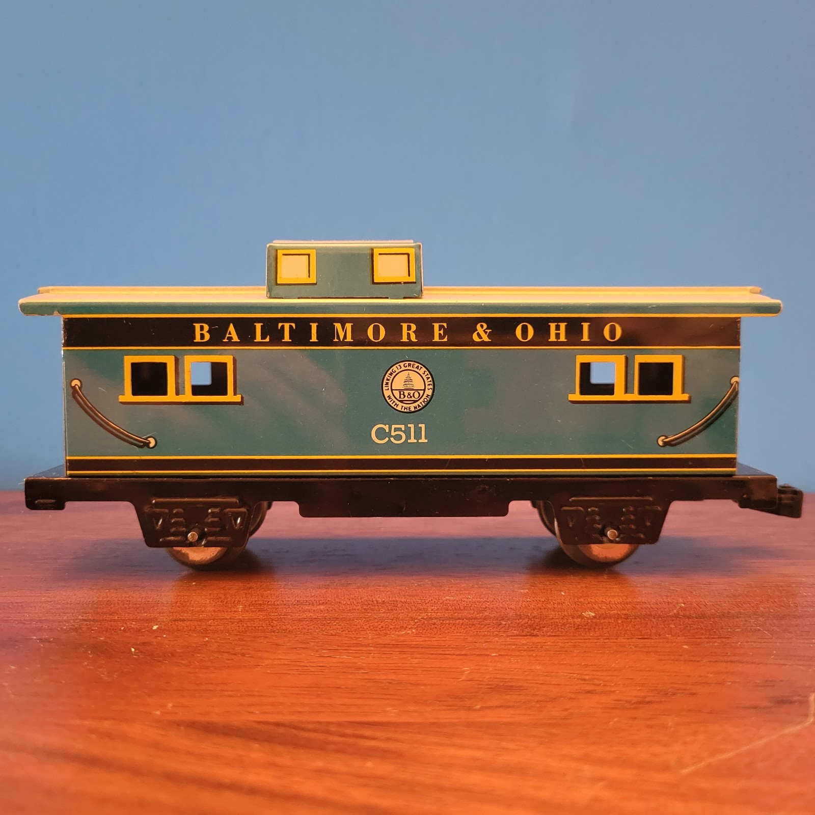 Marx O Gauge 9554 Tin Baltimore & Ohio AA Diesel Locomotive Freight Set