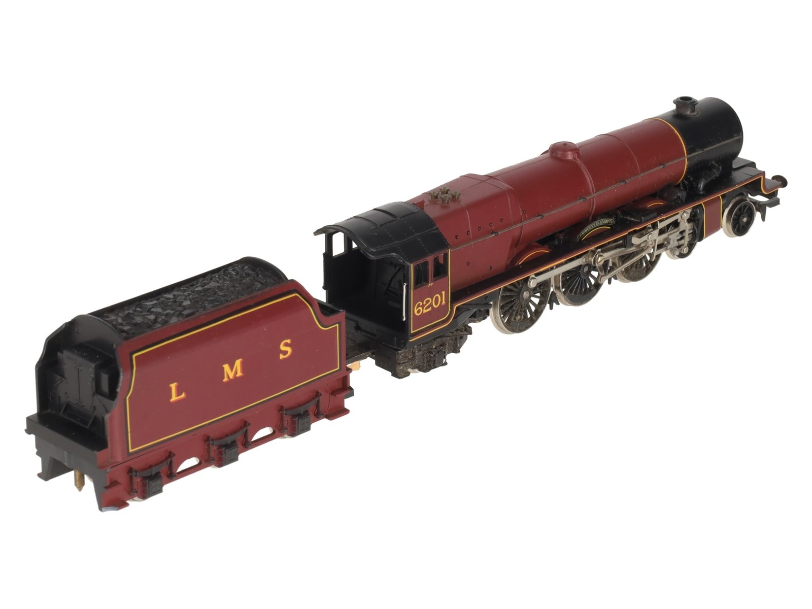Hornby R832 OO LMS Princess Elizabeth Steam Locomotive & Tender #6201 – DC EX