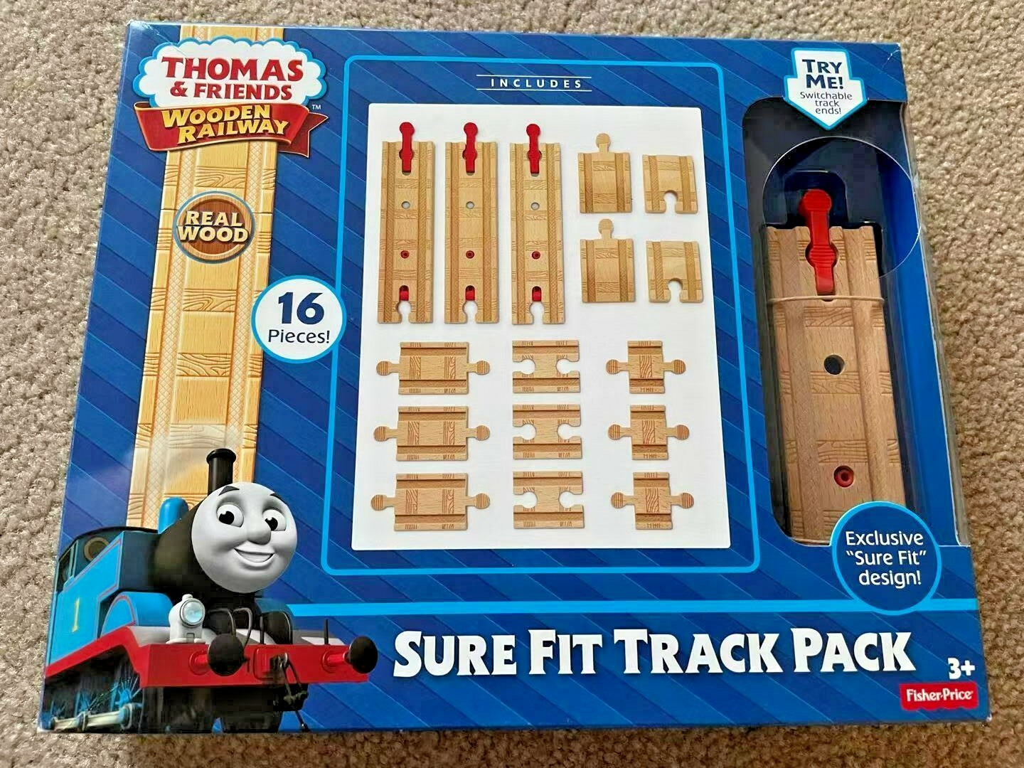 Fisher Price Thomas & Friends Sure Fit Track Pack Wooden Railway