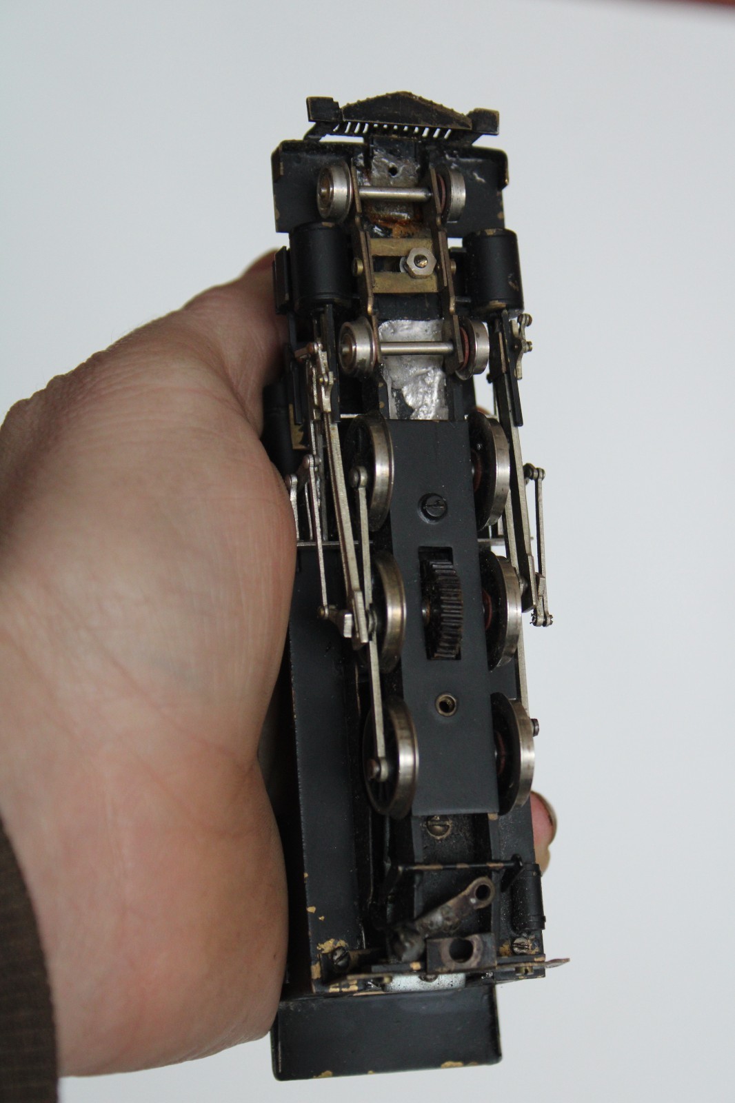 Vintage HO Painted Brass 4-6-0 Locomotive Engine & Tender, Japan